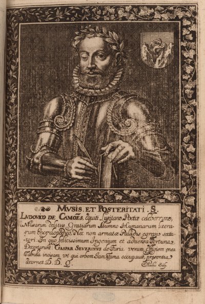 Portrait of the poet Luís Vaz de Camões c.1524-1580, 1624. de Manuel Severim de Faria