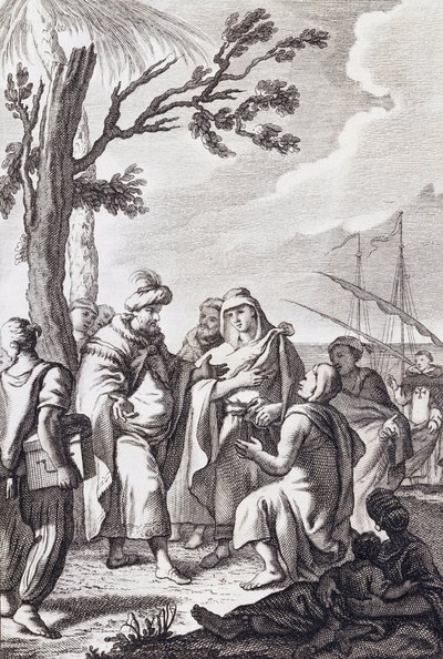 Ilustração para "O Tratado de Argel" de Miguel de Cervantes de Manuel de la Cruz y Cano