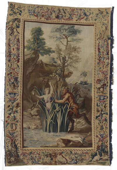 Pan e Syrigs Pan e Syrigs Eles não transformaram van Ovidius (título da série) de Manufacture Royale des Gobelins (workshop of)