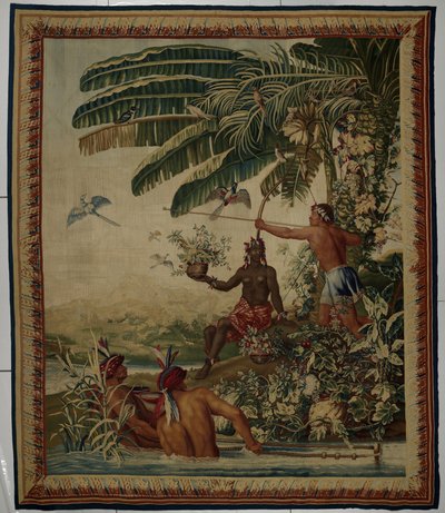 Les pêcheurs (Os Pescadores), Tapeçaria da série Les Anciennes Indes (As Antigas Índias)
Pescadores de Manufacture Royale des Gobelins