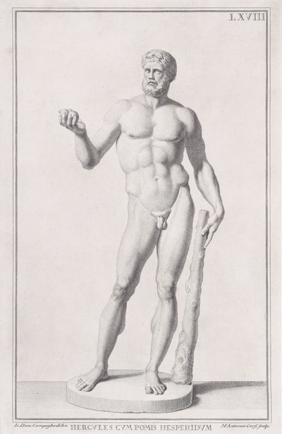 Estátua de Hércules, 1734. de Marc