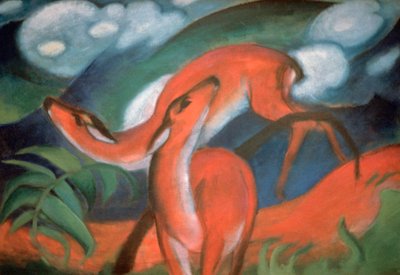 "Red deer II", 1912 de Franz Marc