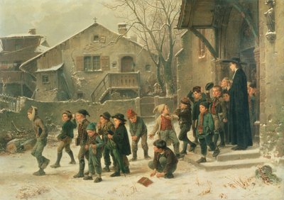 Depois da aula, 1859 de Marc Louis Benjamin Vautier