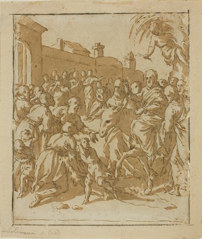 Cristo Entrando em Jerusalém de Marcantonio Bassetti