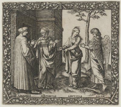 Amadeus Berruti com gravidade, Amititia e amor de Marcantonio Raimondi