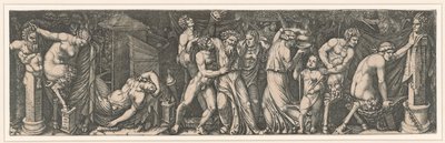 Bacchanalia, ca 1510-1511. de Marcantonio Raimondi