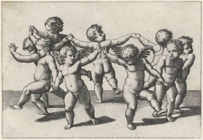 Putti dançante de Marcantonio Raimondi