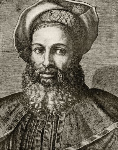 Pietro Aretino, de &39;The Print-Collector&39;s Handbook&39;, de Alfred Whitman, publicado por George Bell und Sons, 1901 de Marcantonio Raimondi