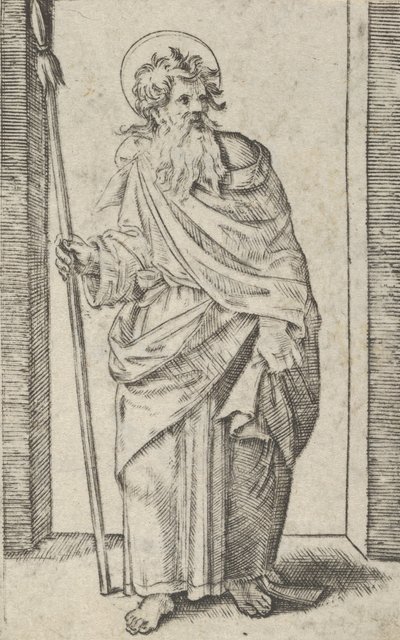 Santo Matthias, ca. 1500-1534. de Marcantonio Raimondi