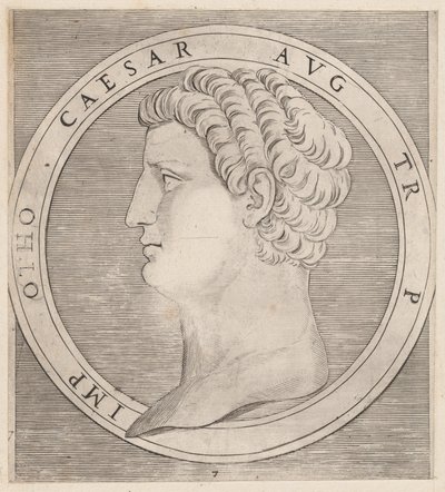 O Espelho da Magnificência Romana: Otho, de Os Doze Césares, ca. 1500-1534., c. 1500-1534. de Marcantonio Raimondi