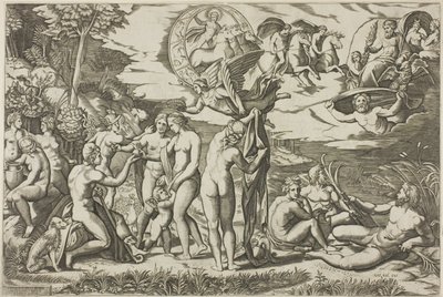 O Julgamento de Paris de Marcantonio Raimondi