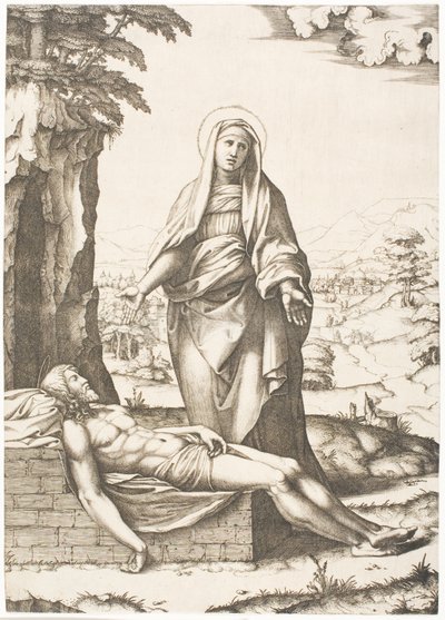 A Pietá de Marcantonio Raimondi