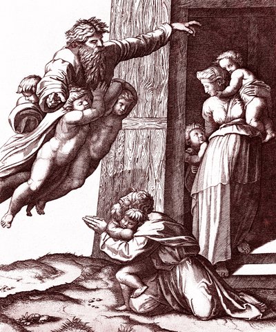 A vocação de Abraão de Marcantonio Raimondi