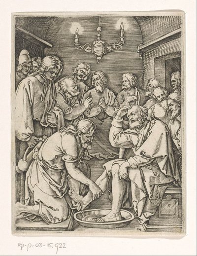 Lava-pés de Pedro Paixão de Cristo (título da série) de Marcantonio Raimondi