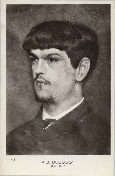 Claude Debussy, compositor francês (1862-1918) de Marcel Andre Baschet