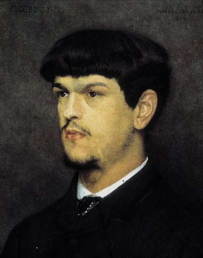 Retrato de Claude Debussy de Marcel Andre Baschet (1862-1941) de Marcel Andre Baschet