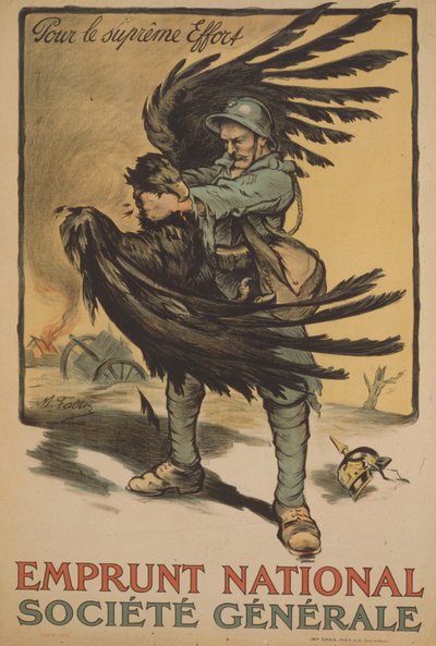 Cartaz publicitário da Societe Generale "National Borrowing" (Empréstimo Nacional) de Marcel Falter