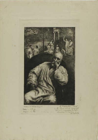 Pierre Puvis de Chavannes, Retrato e Composição de Marcellin Gilbert Desboutin