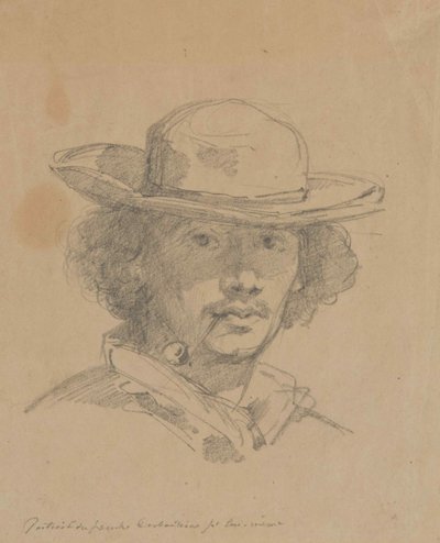Auto-retrato. de Marcellin Gilbert Desboutin