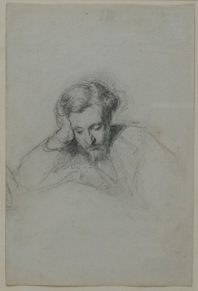 Retrato do poeta Heinrich Heine 1797-1856, 1853 de Marcellin Gilbert Desboutins