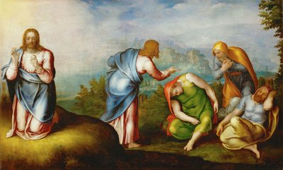 Cristo no Monte das Oliveiras, c.1560-70 (pintura sobre madeira de choupo) de Marcello Venusti