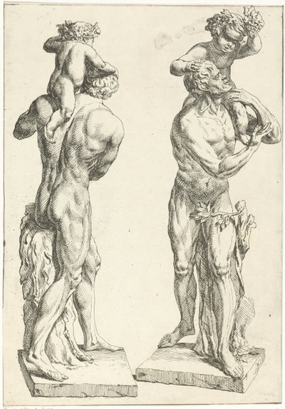Silenus conheceu de jonge Baco de Marcellus Laroon (I)