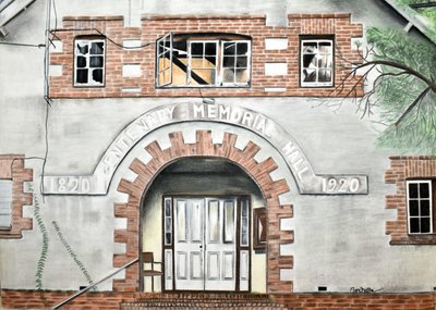 Entrada histórica do Centenary Hall de Marchelle de Kock