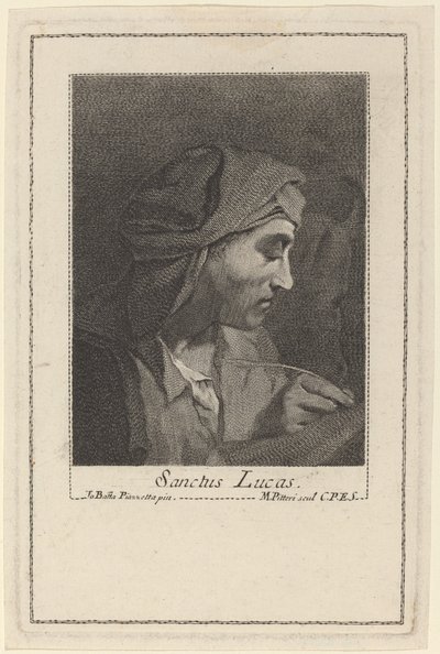 São Lucas de Marco Alvise Pitteri after Giovanni Battista Piazzetta