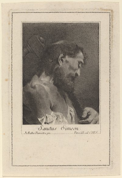 Sanctus Simeon de Marco Alvise Pitteri after Giovanni Battista Piazzetta