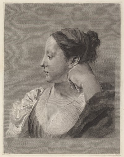 Jovem de perfil de Marco Alvise Pitteri after Giovanni Battista Piazzetta