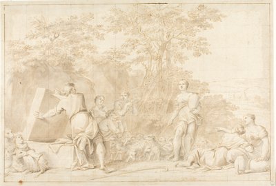 Jacó e Raquel no Poço de Marcantonio Franceschini