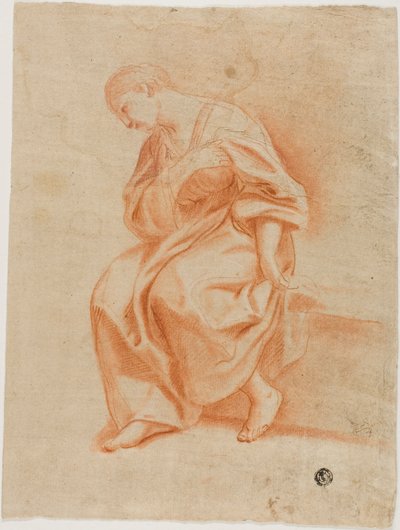 Mulher sentada de perfil de Marcantonio Franceschini