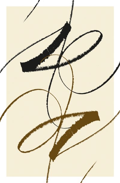 Dança, 2014 (tinta sobre papel) de Marco Campedelli