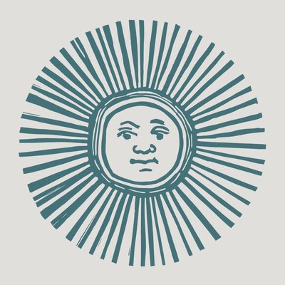 Sol Invictus, 2023 (linóleo sobre papel) de Marco Campedelli