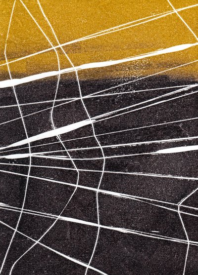 Sem título, 2024 (linóleo sobre papel) de Marco Campedelli