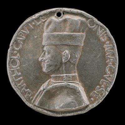 Bartolommeo Colleone de Bergamo, 1400-1475, Condottiere [obverso], 1454 ou depois. de Marco Guidizani