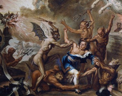 Convidado de pedra, por Marco Marcola (1740-1793), detalhe, Itália de Marco Marcola