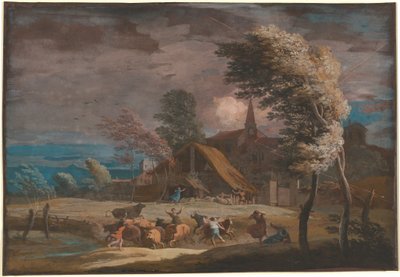 Uma paisagem tempestuosa de Marco Ricci
