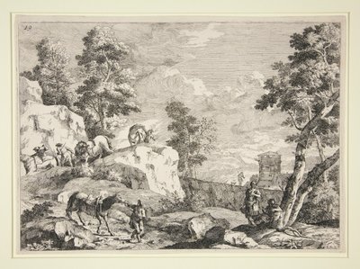 Paisagem com quatro cavaleiros de Marco Ricci