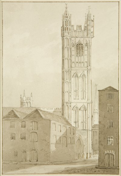 Igreja de São Estêvão (lápis e aguarela sobre papel) de Marcus H. Homes