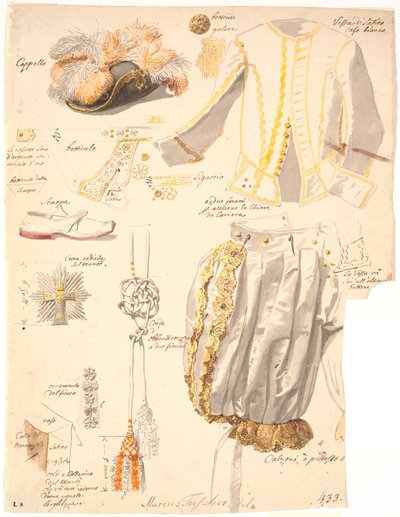 Detalhes do traje do cavaleiro da Ordem do Dannebrog de Marcus Tuscher