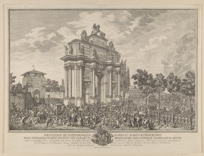 esporte de honra de Frantz Stephan, na entrada em Florença 1739 de Marcus Tuscher