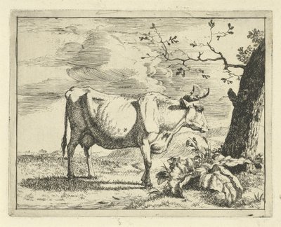 Vaca em pé perto de uma árvore
Bovinos e suínos (título da série) de Marcus de Bye
