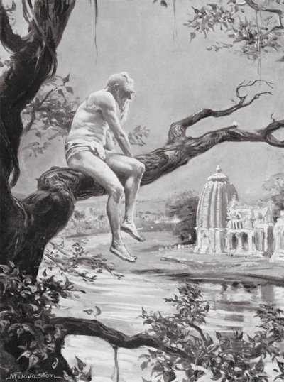 O fim de um longo e próspero reinado (litografia) de Margaret (after) Dovaston