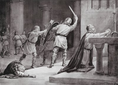 O assassinato de Knud, o Santo de Margaret (after) Dovaston