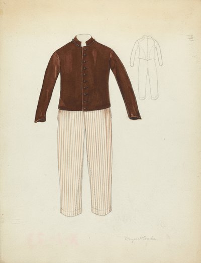 Calça e casaco de Margaret Concha