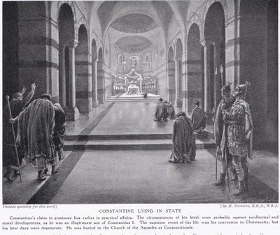 Constantino deitado em estado grave de Margaret Dovaston