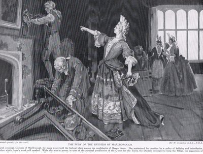 A Fúria da Duquesa de Marlborough, c.1910 (litografia) de Margaret Dovaston