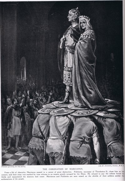 A coroação de Marciano de Margaret Dovaston