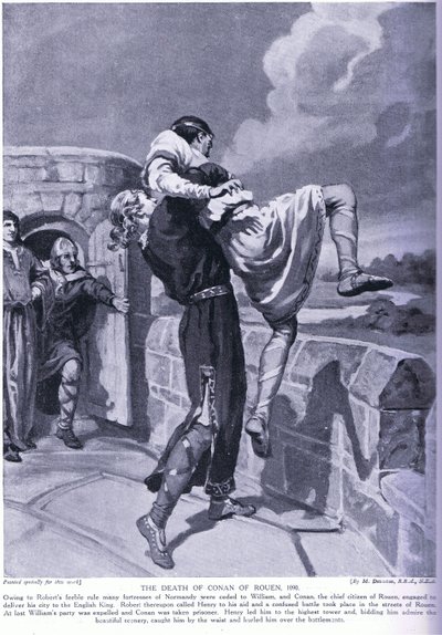 A morte de Conan de Rouen AD1090 de Margaret Dovaston